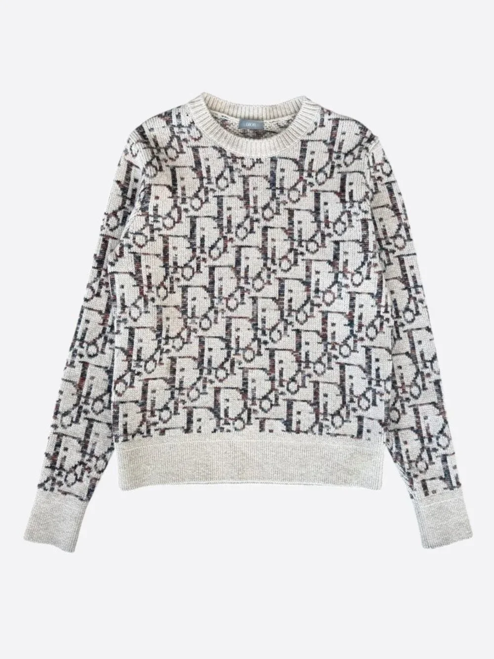 Dior Beige Oblique Wool Sweater